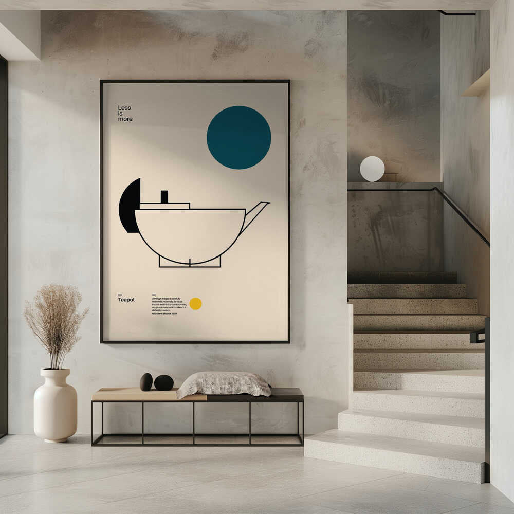 Sleek Bauhaus Teapot