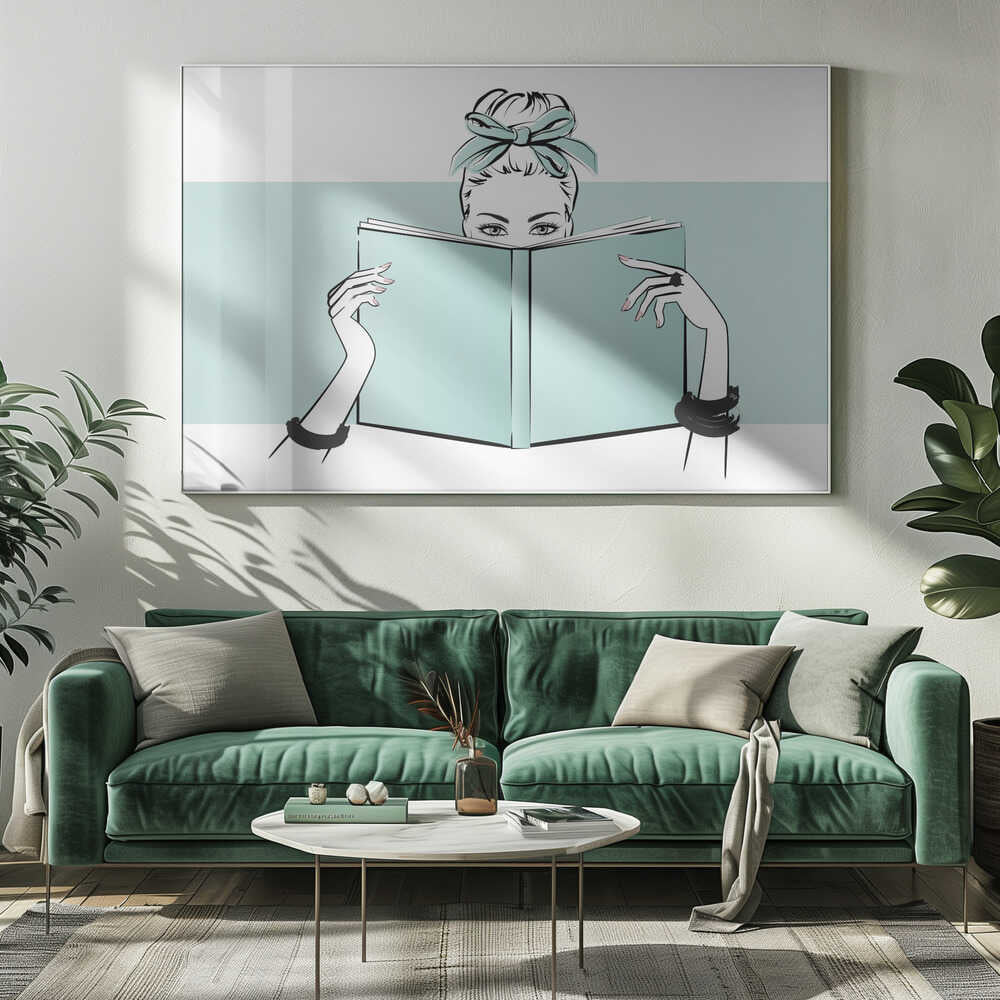 Chic Woman Reading