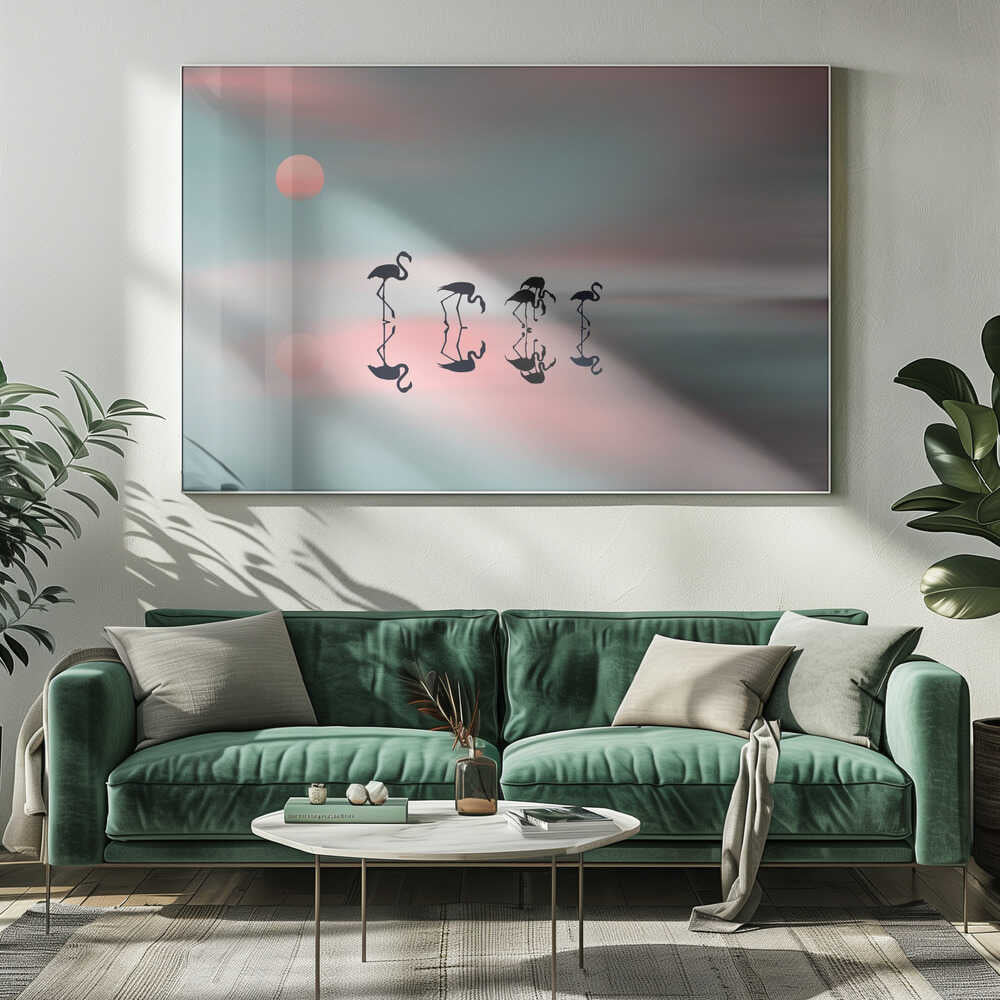 Dreamy Flamingo Sunset