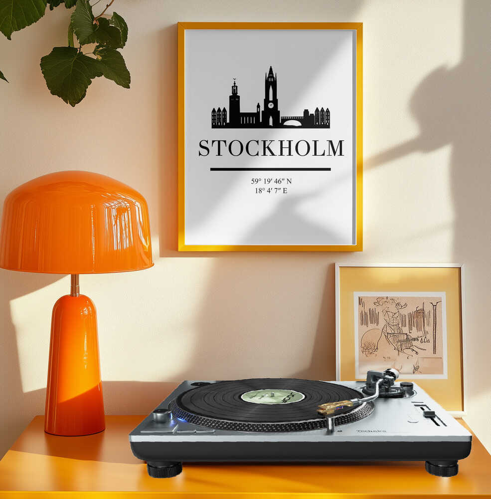 Stockholm City Silhouette