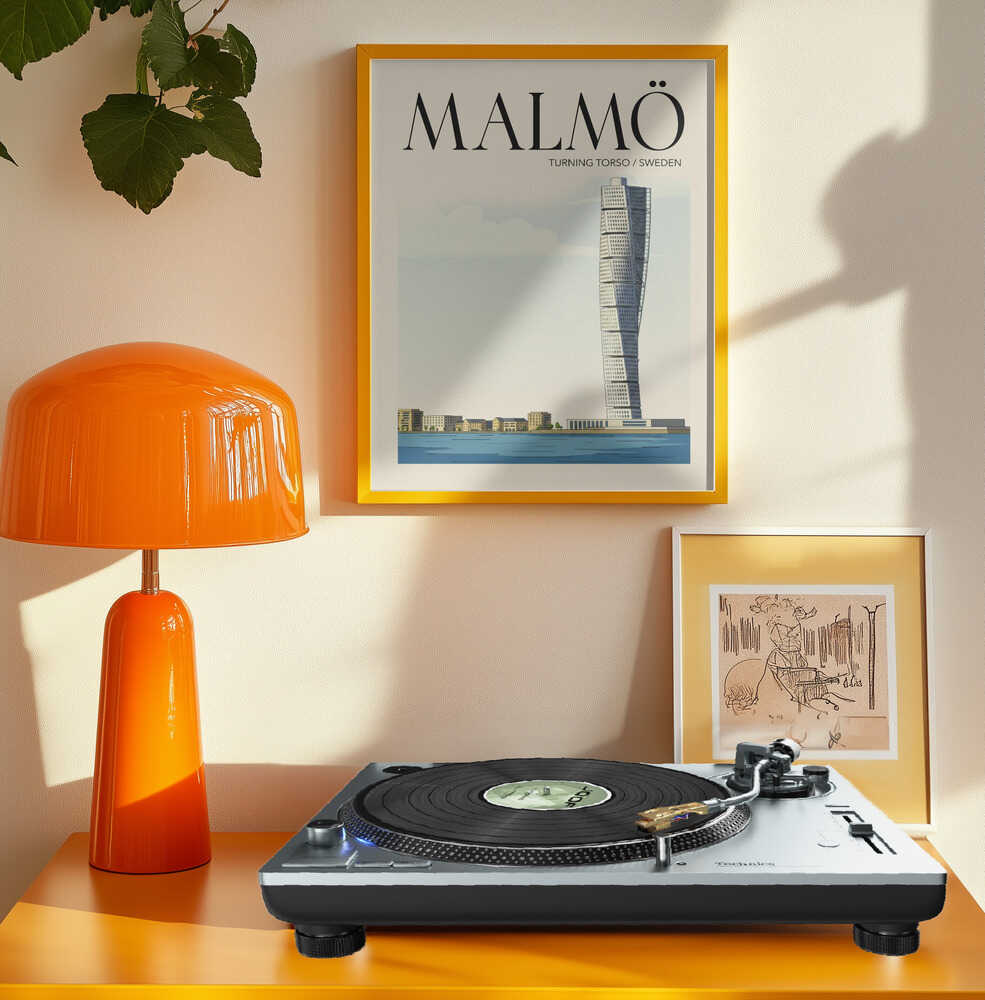Malmö Travel Poster