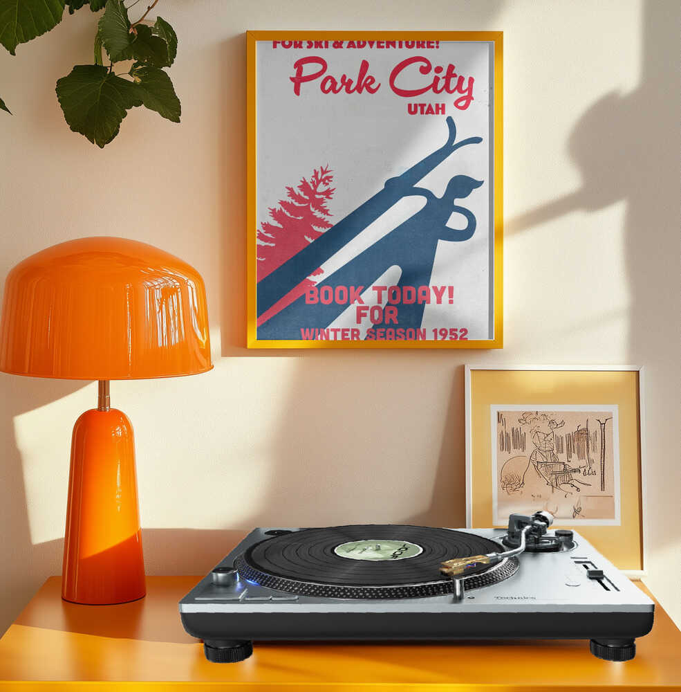 Park City – vintage skidaffisch