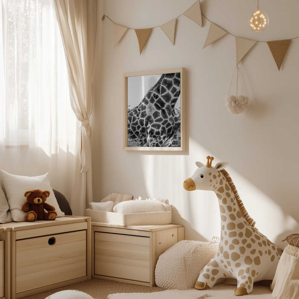 Mönstrad giraff