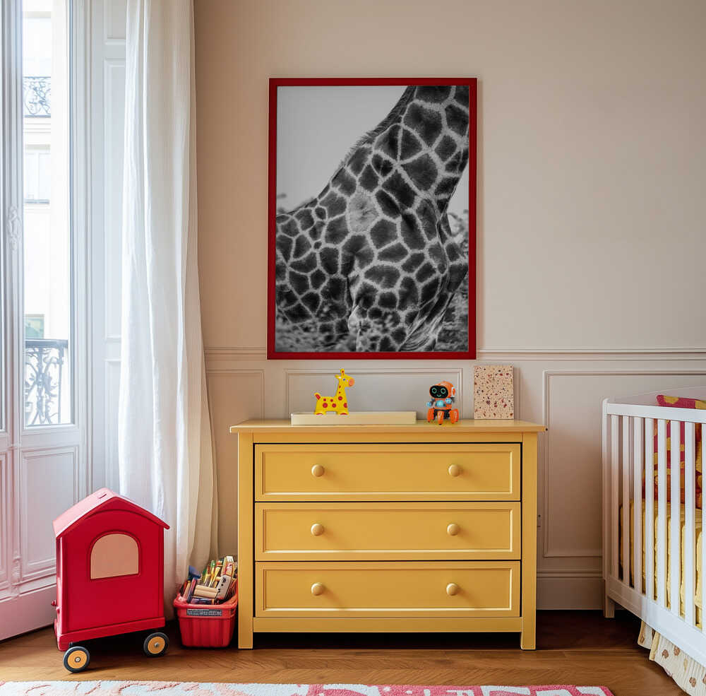 Mönstrad giraff