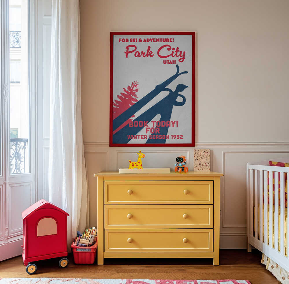 Park City – vintage skidaffisch