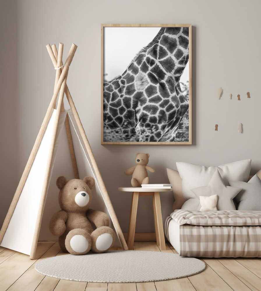 Mönstrad giraff