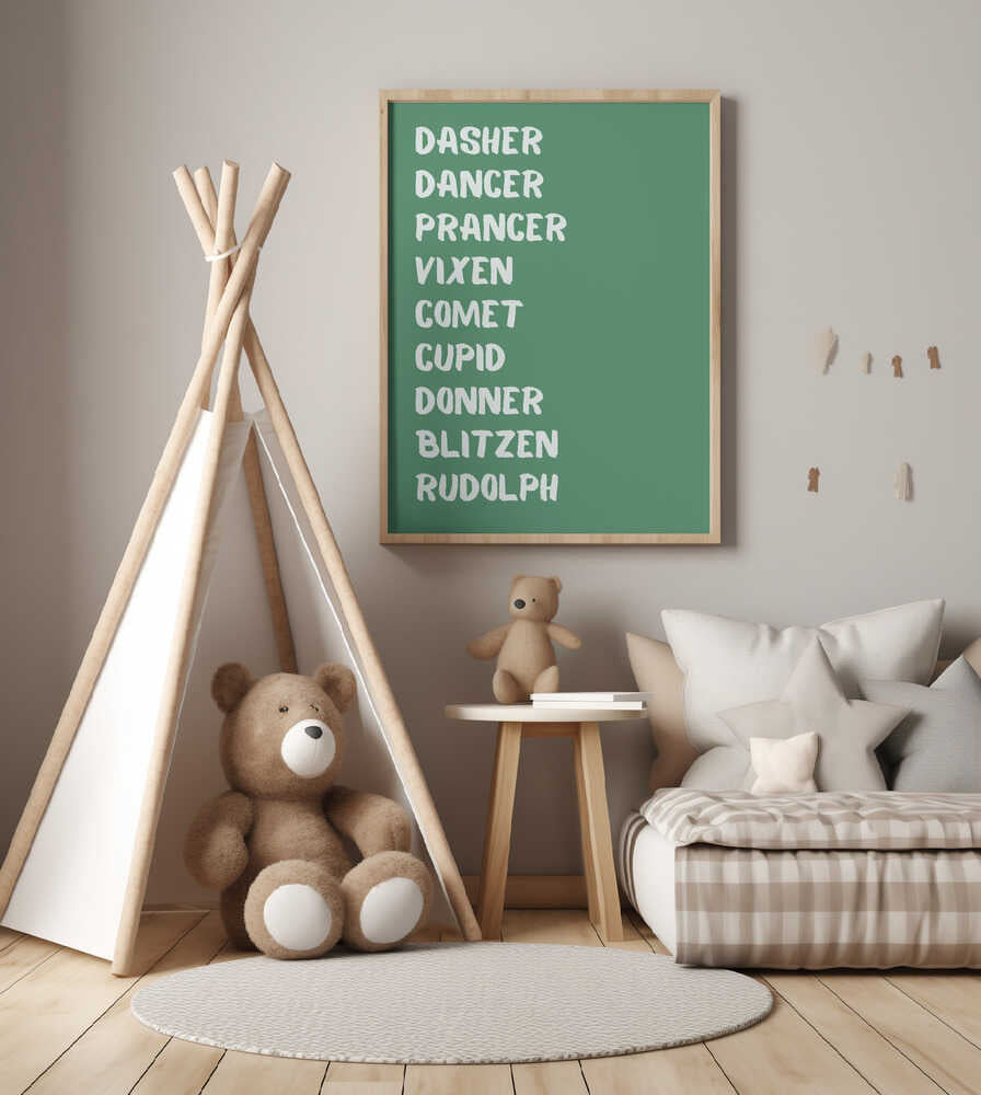 Reindeer Names - Green