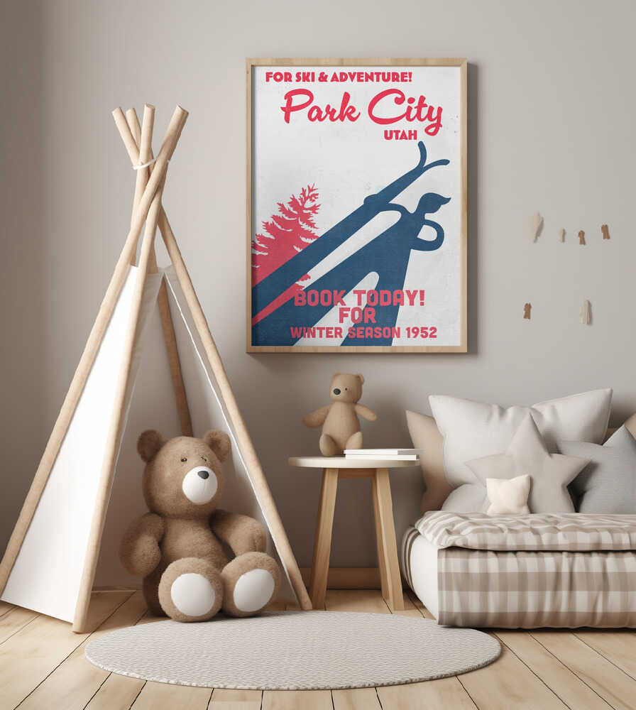 Park City – vintage skidaffisch