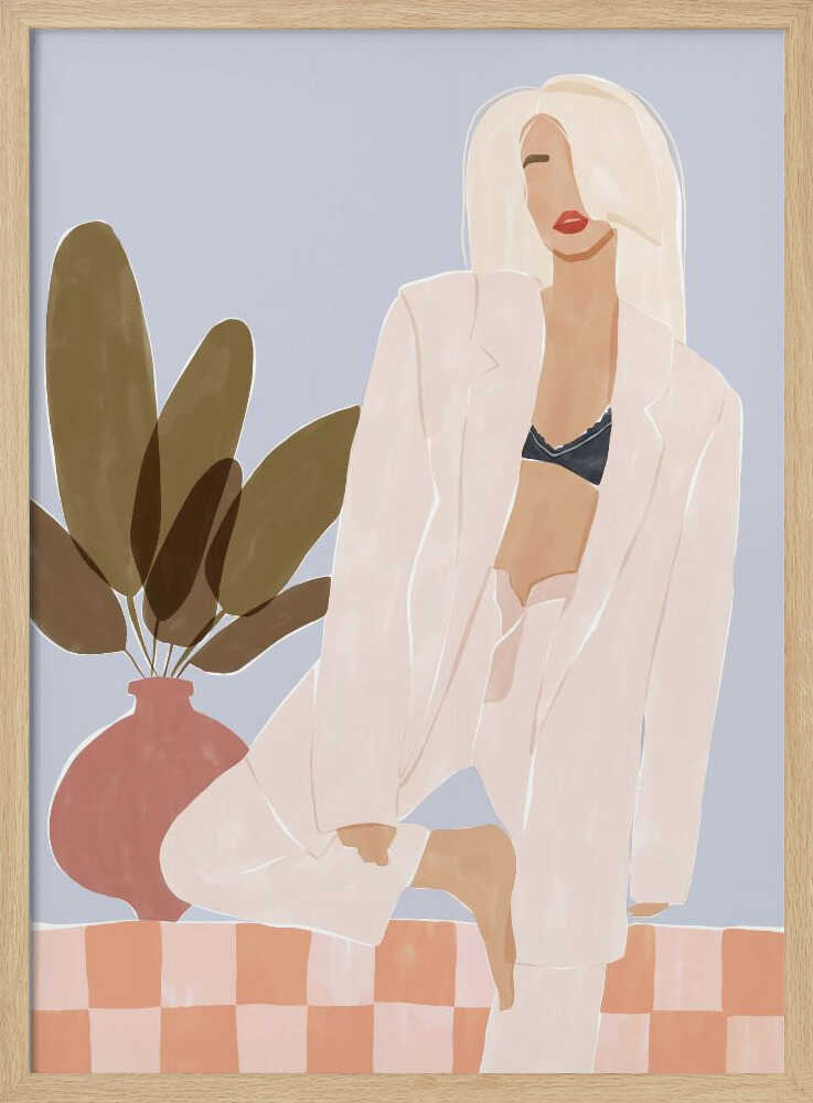 Blonde Fashion Confidence
