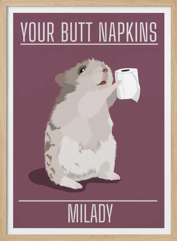 Funny Hamster Toilet Paper