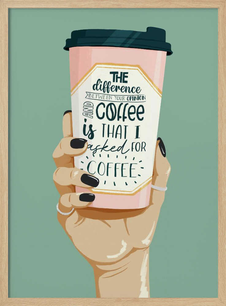 Sassy Coffee Cup Hand