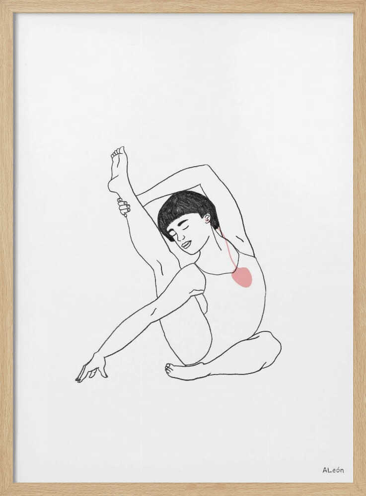 Serene Yoga Illustration