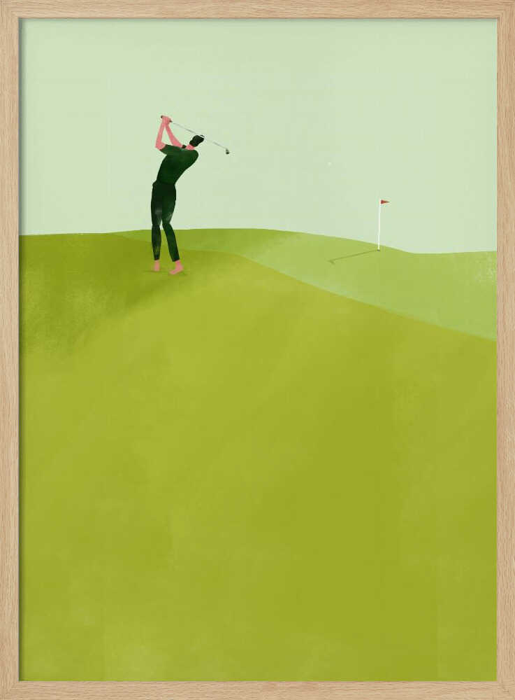 Golfer's Green Swing