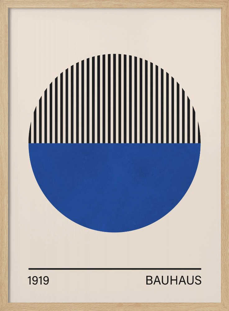Geometric Blue Circle