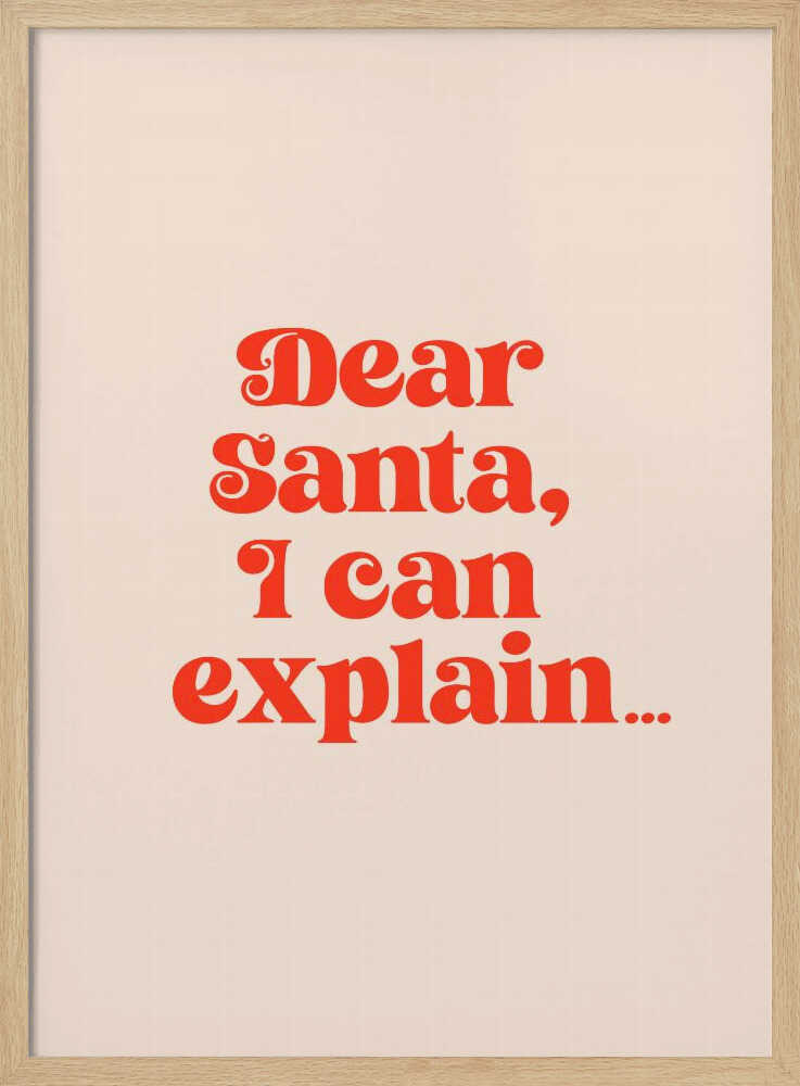 Dear Santa I can Explain