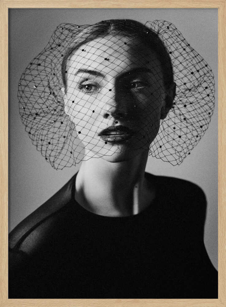 Elegant Veiled Gaze