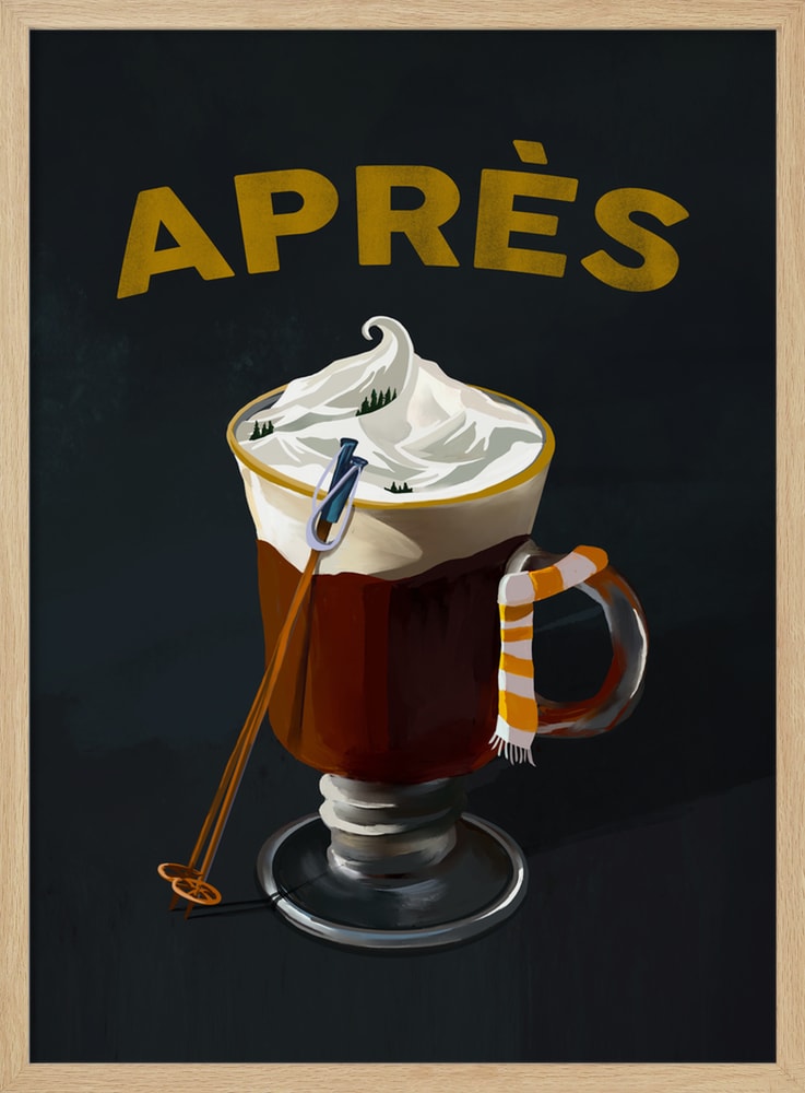 Apres Hot Cocoa Cocktail Ski Art
