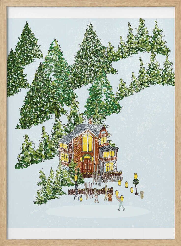 Mysig skridskoåkning