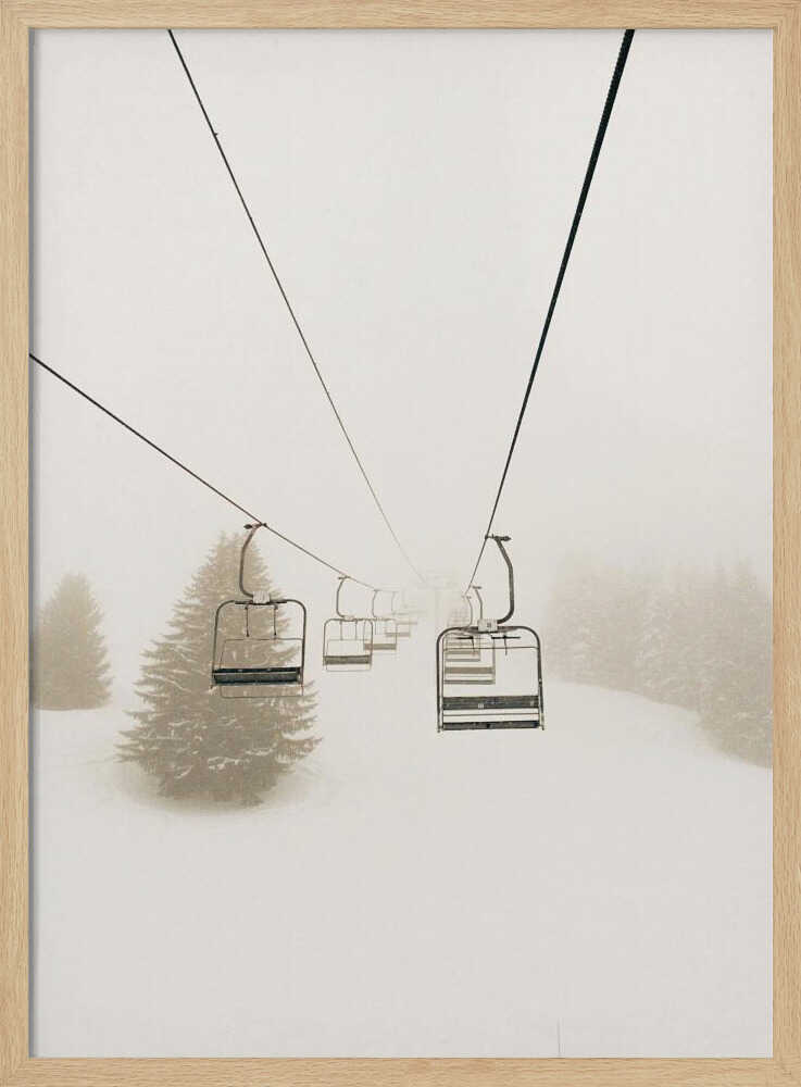 Sessellift im Nebel