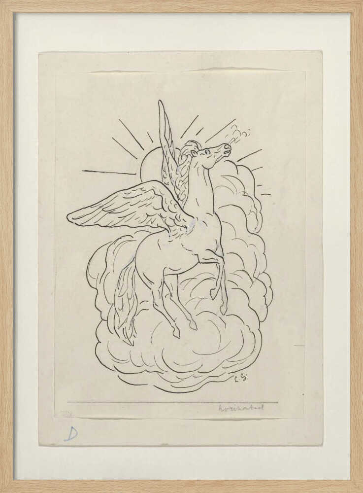 Pegasus Flying In Front of Clouds (1891–1941)