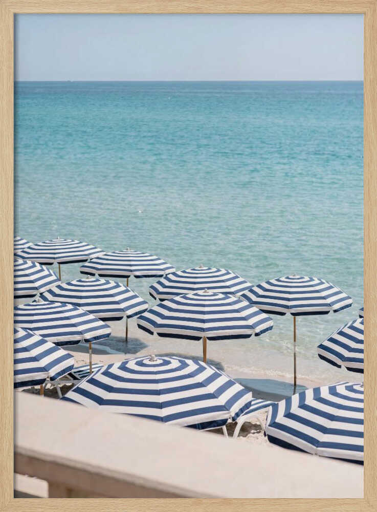 Striped Umbrellas Beach Day