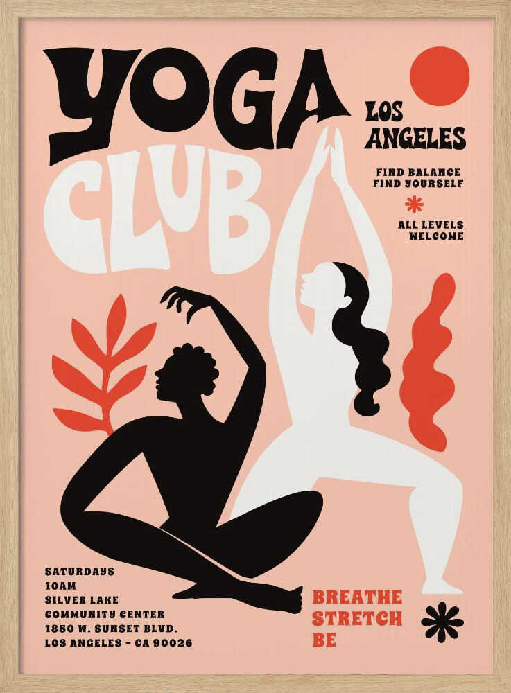 Abstract Yoga Flow. Yoga Club