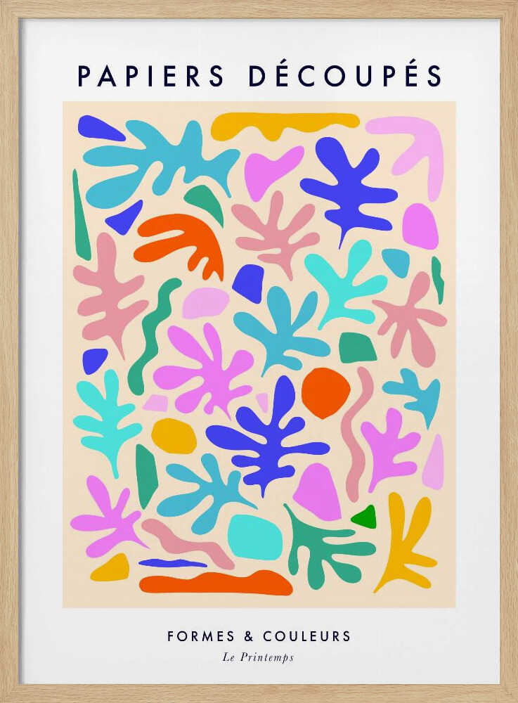 Vibrant Cutout Shapes