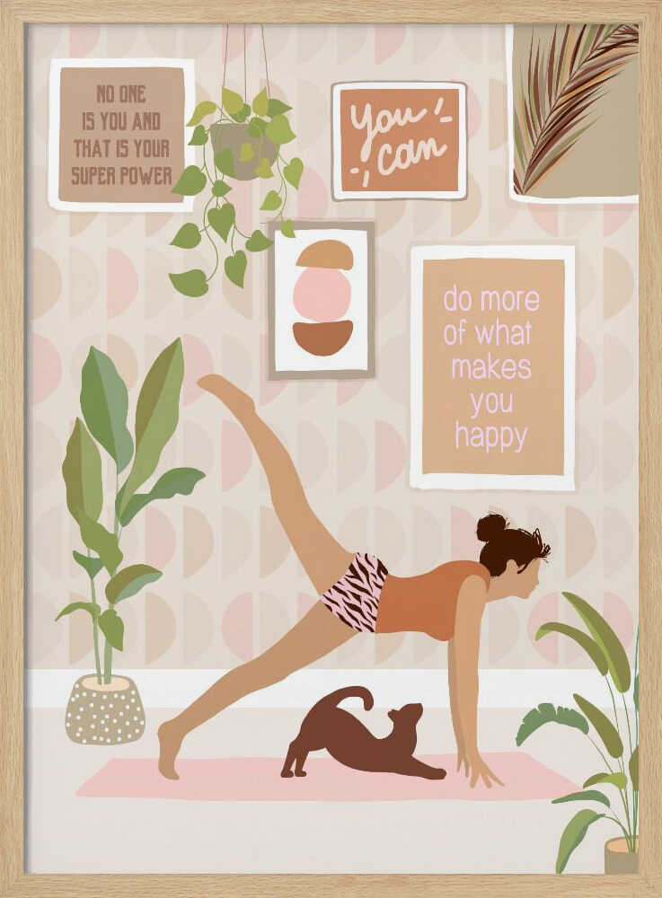 Home Yoga With Cat