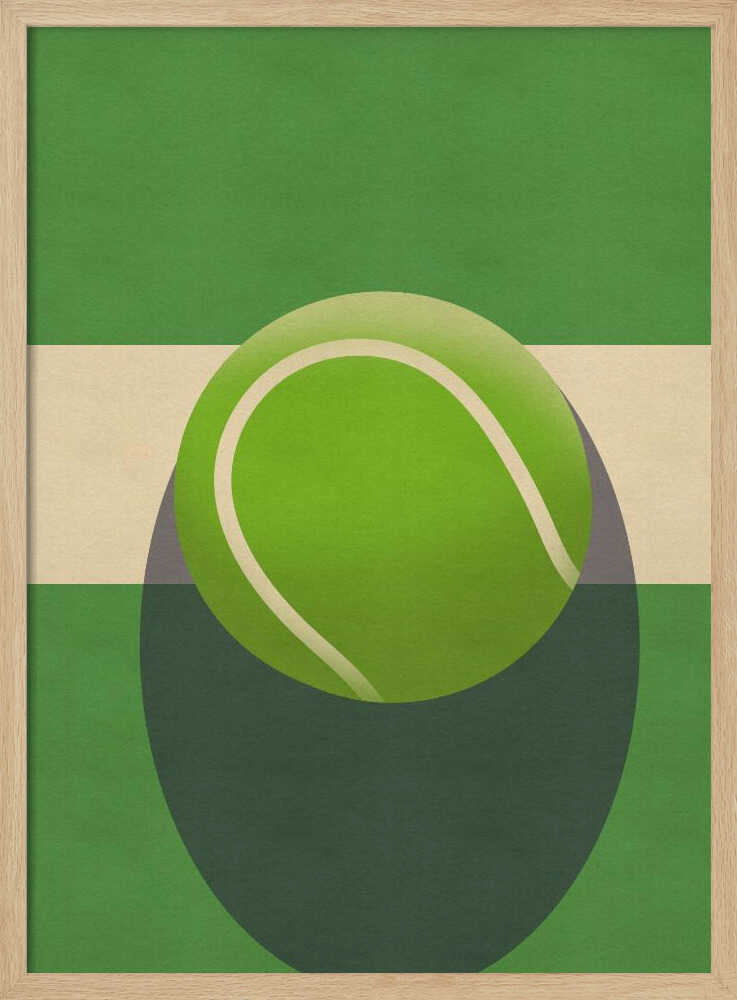 Green Court Tennis Ball