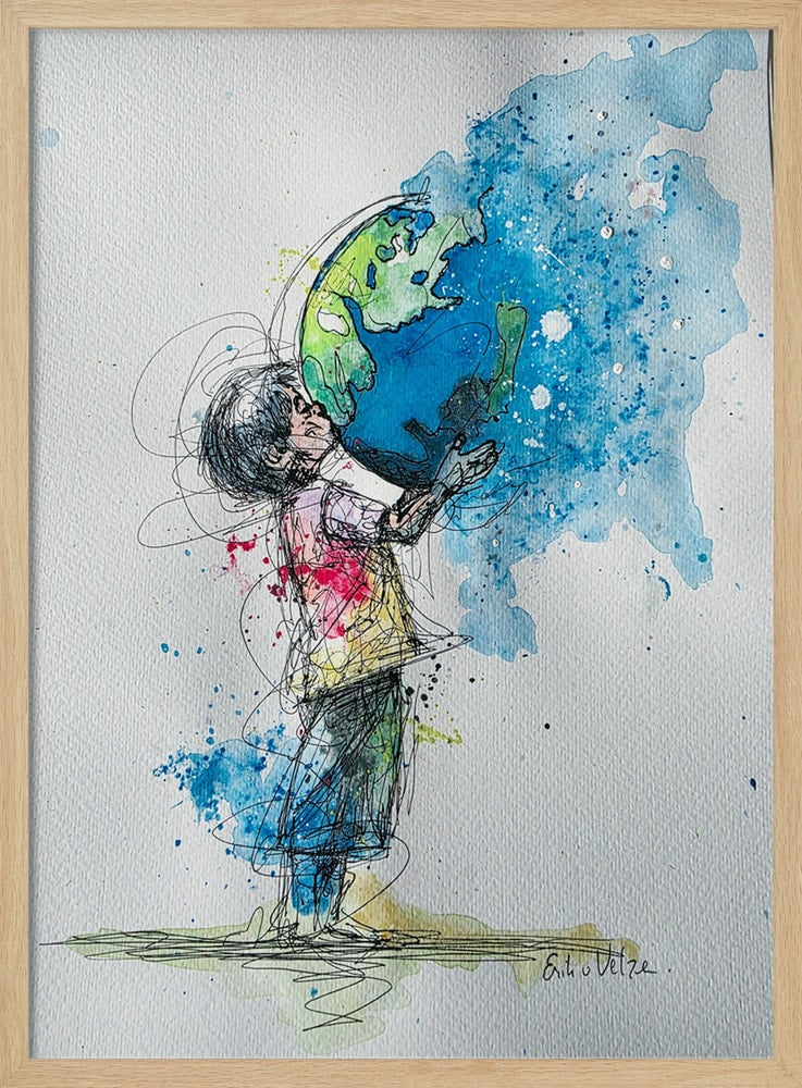 Child Holds Earth