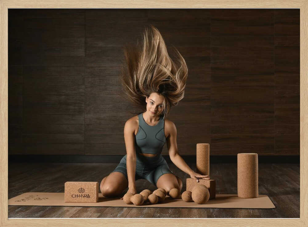 Flowing Hair Yoga Practice