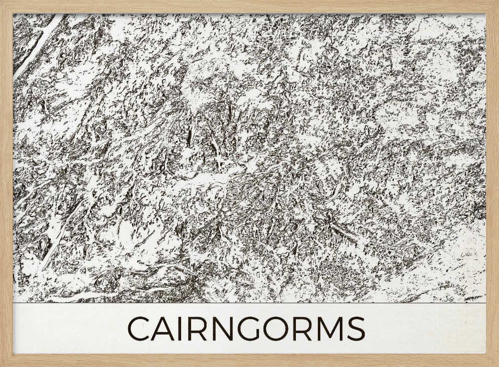 Cairngorms Scottish Highlands Karta