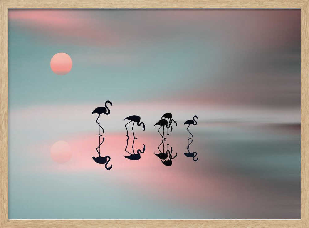 Dreamy Flamingo Sunset
