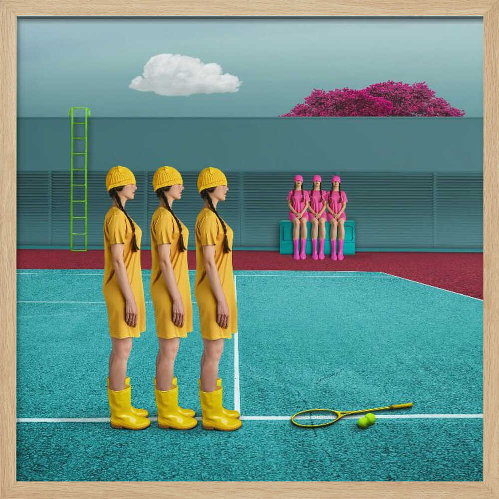 Surreal Tennis Court
