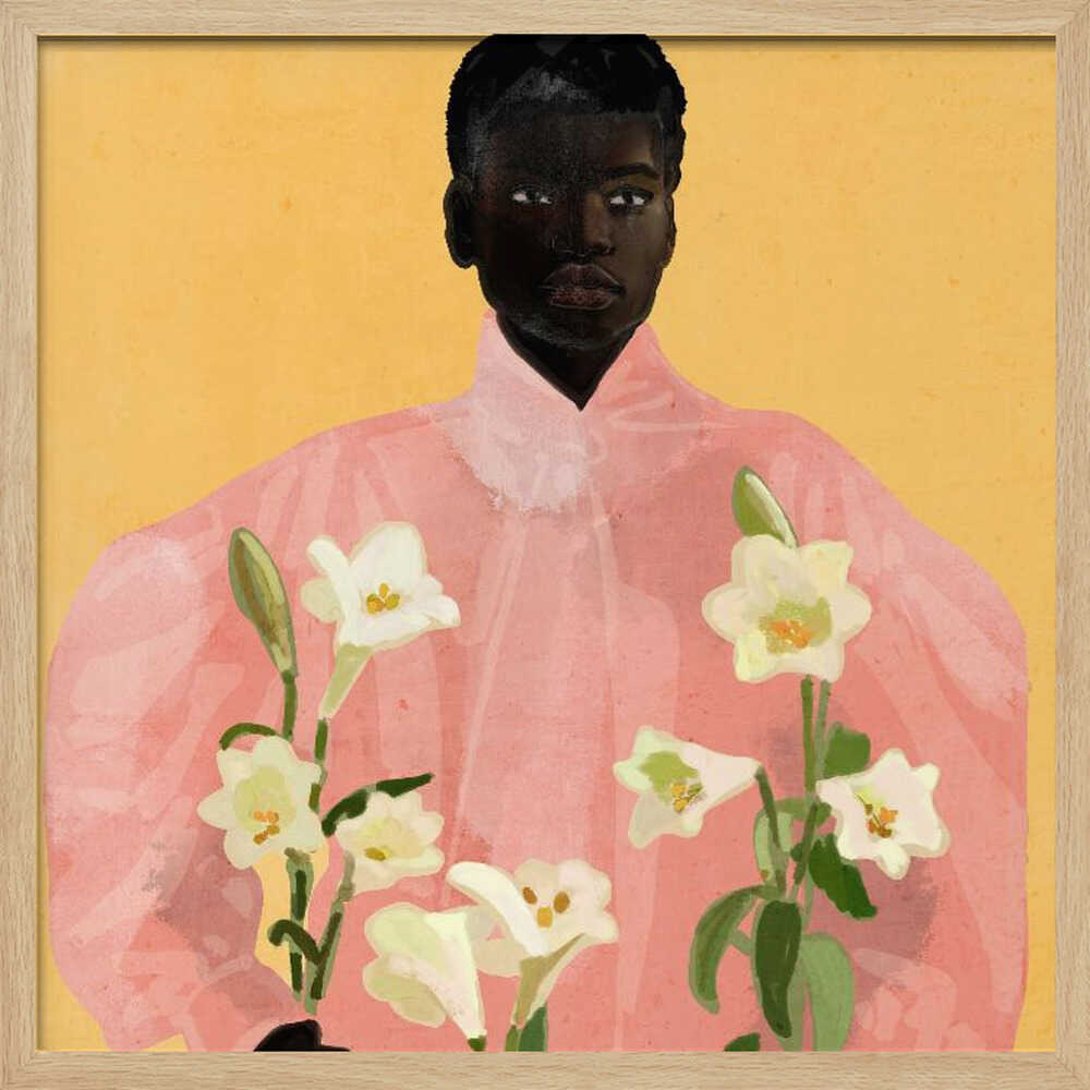 Portätt.Pink Lily