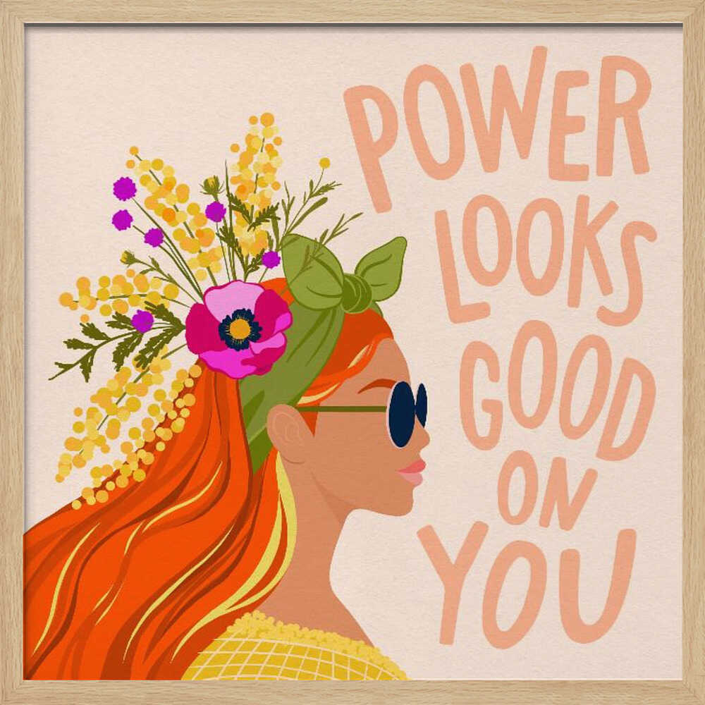 Redhead Floral Power