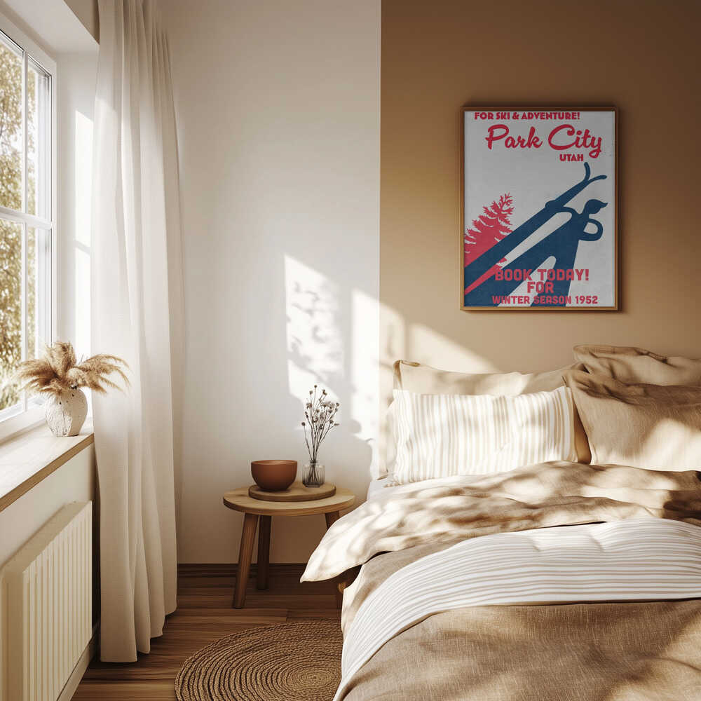 Park City – vintage skidaffisch