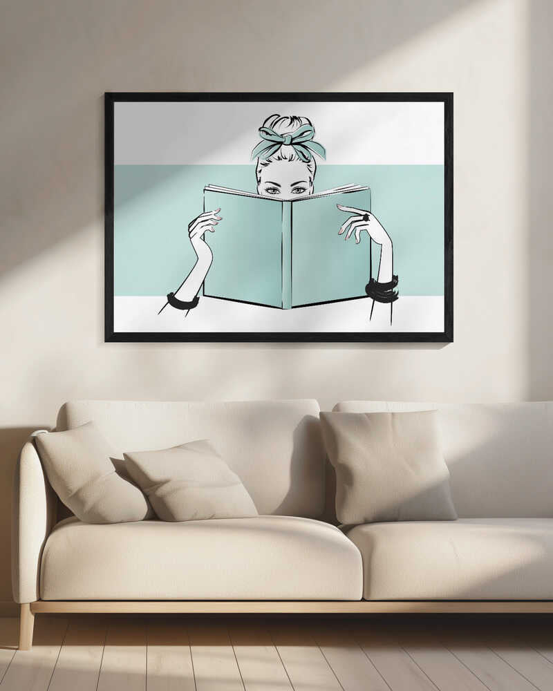Chic Woman Reading