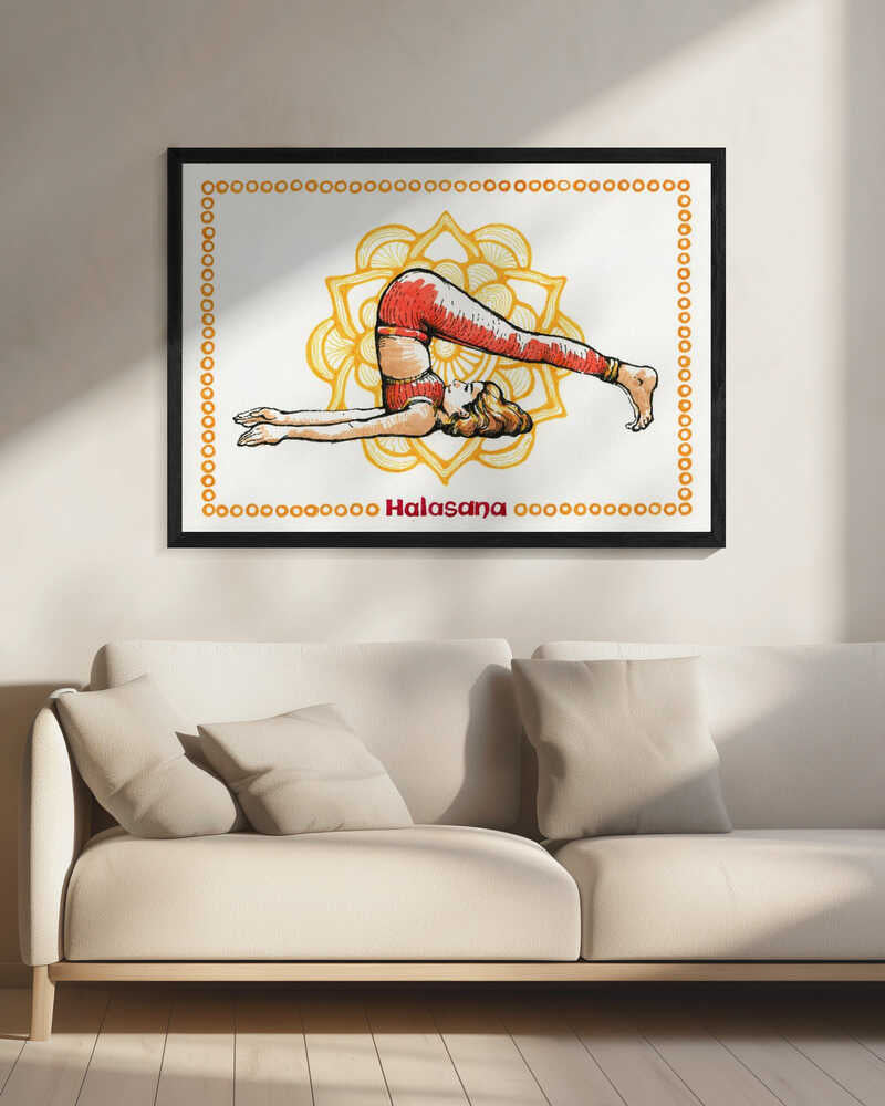 Halasana Yoga Woman