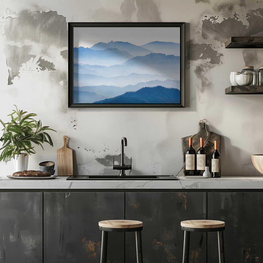 Misty Blue Mountains