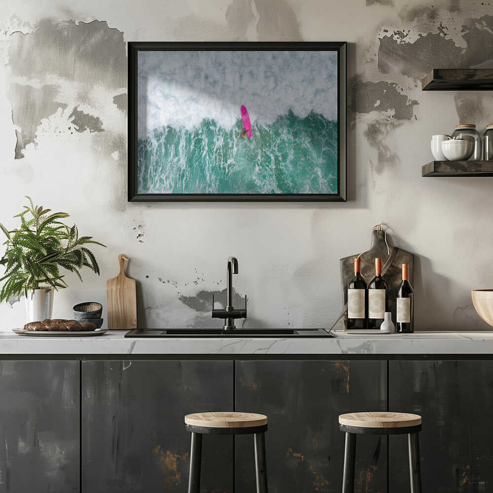 Den rosa surfbrädan