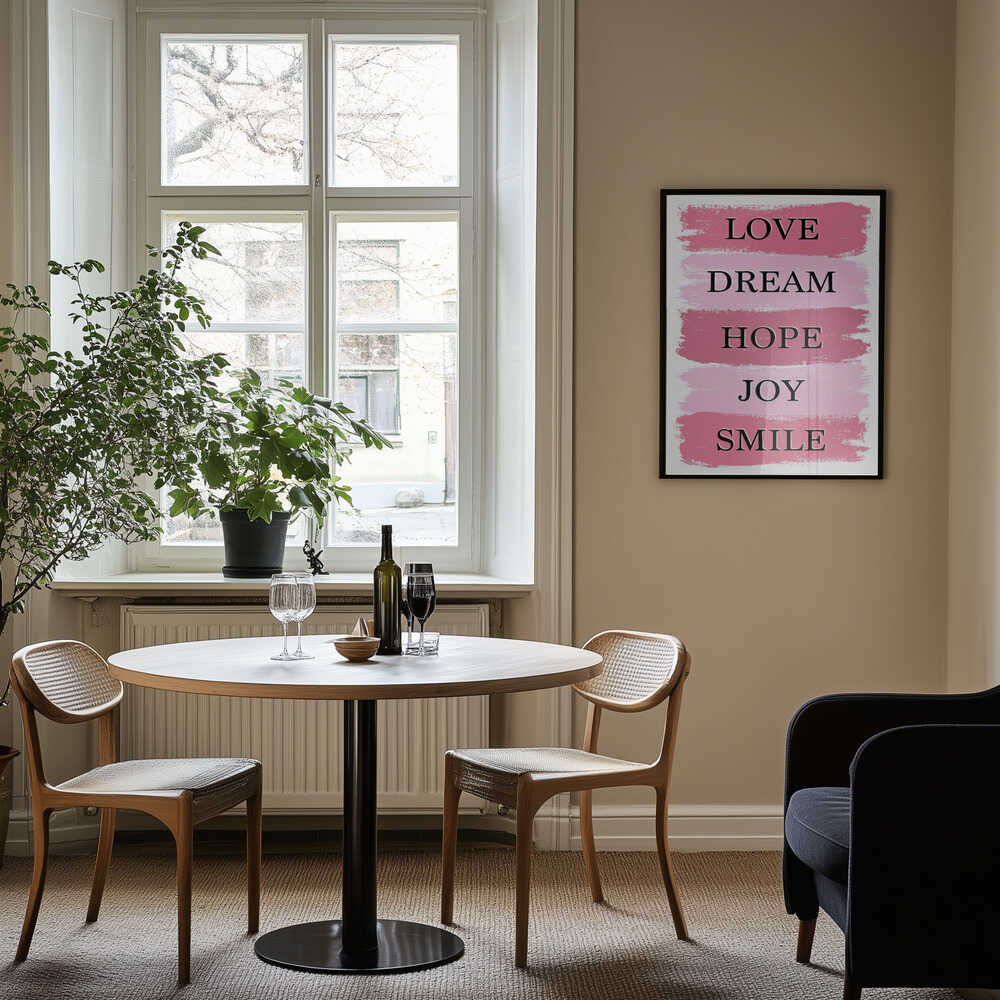 Pink Inspirational Words