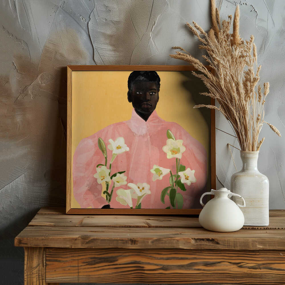 Portätt.Pink Lily