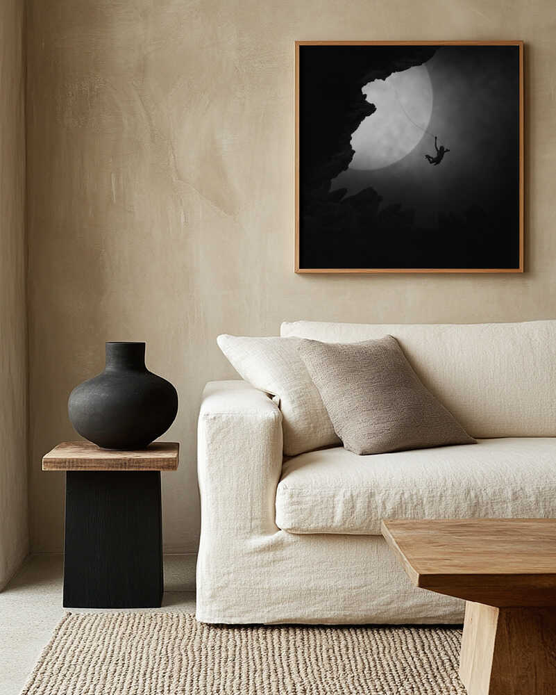Moonlit Rock Climber
