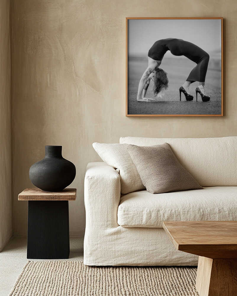Elegant Backbend in Heels