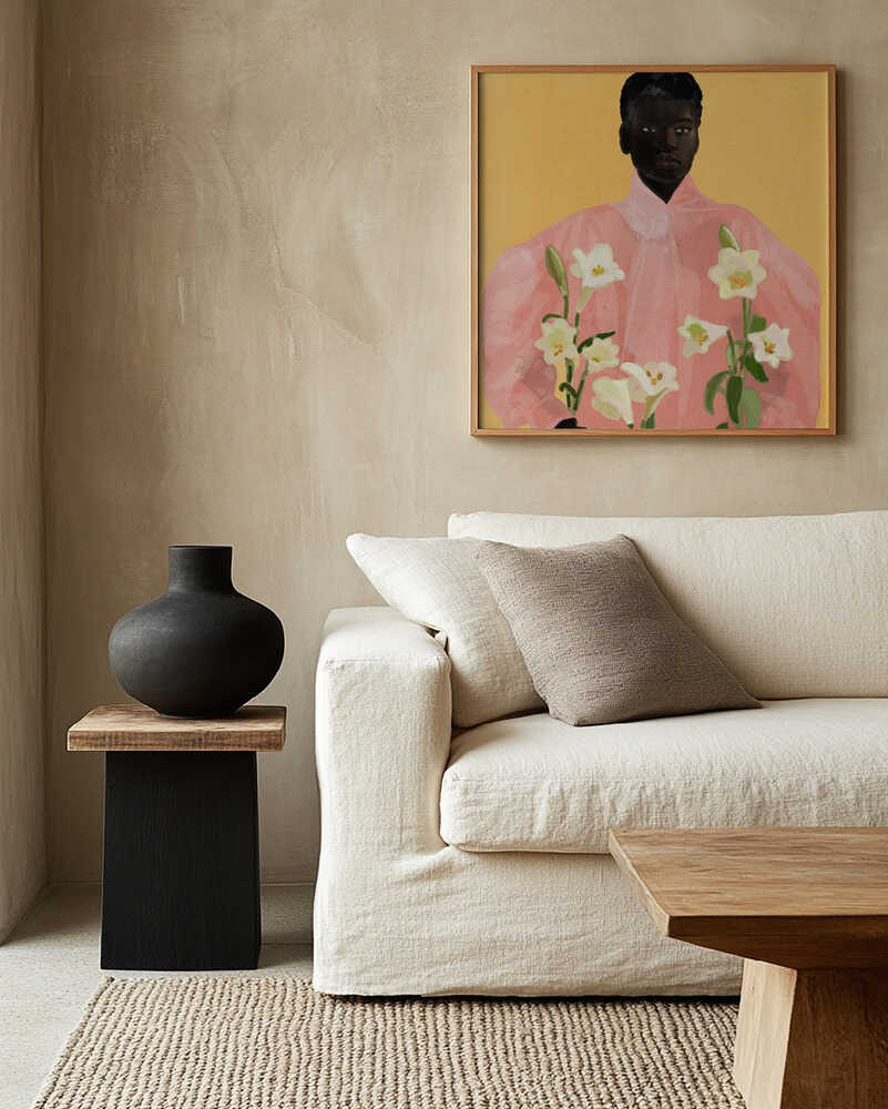 Portätt.Pink Lily