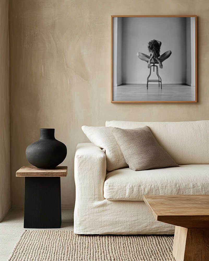 Graceful Figure On Stool