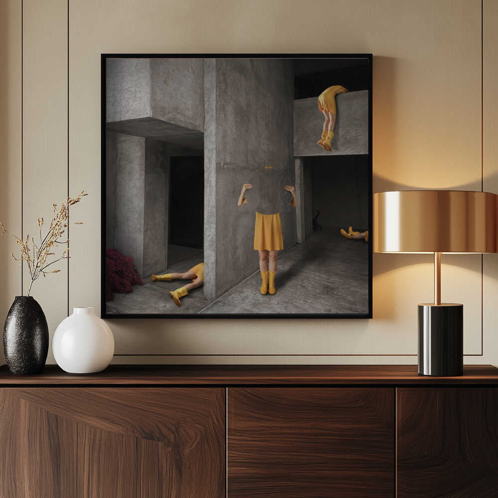 Surreal Yellow Figures