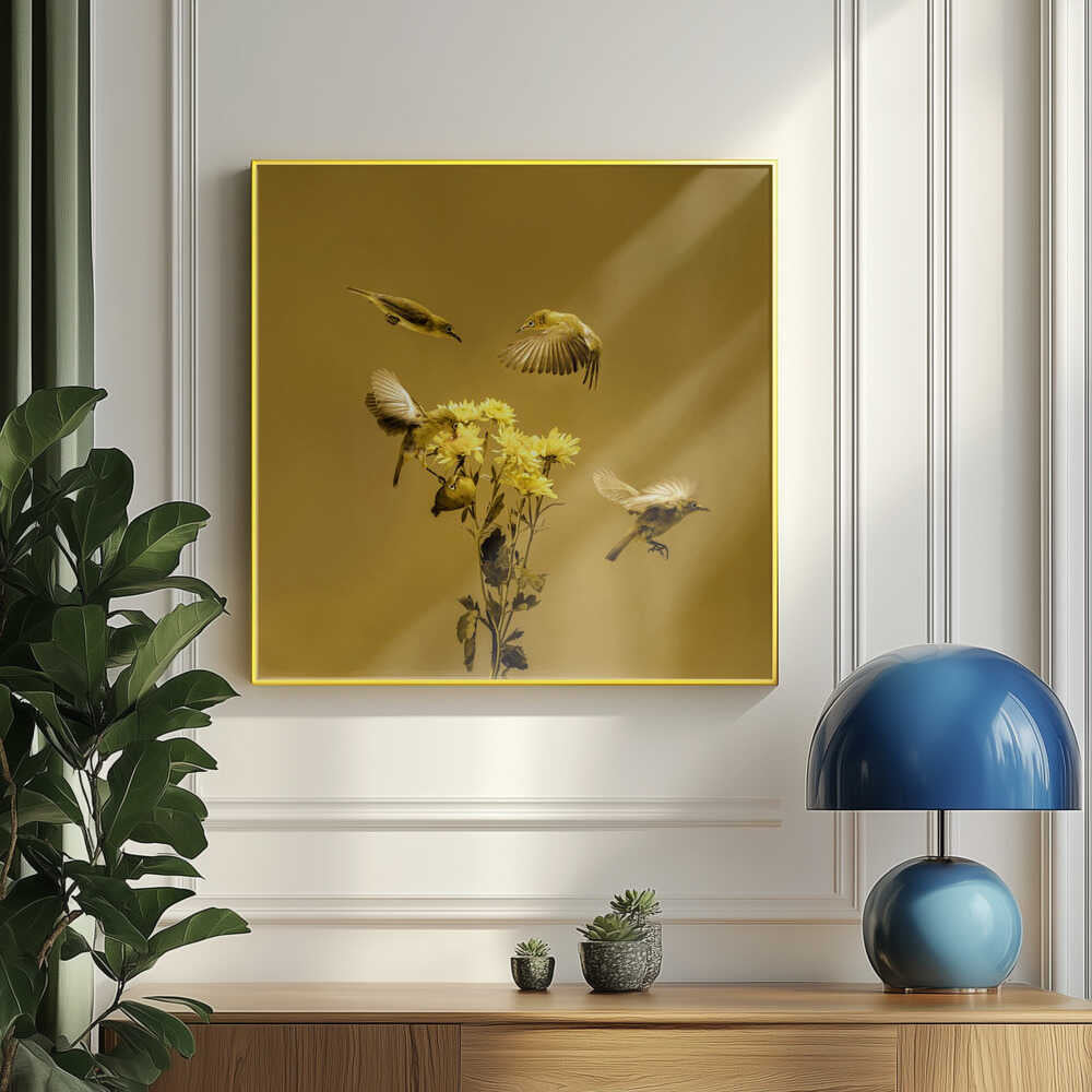 White-eyes Yellow Flower Dance