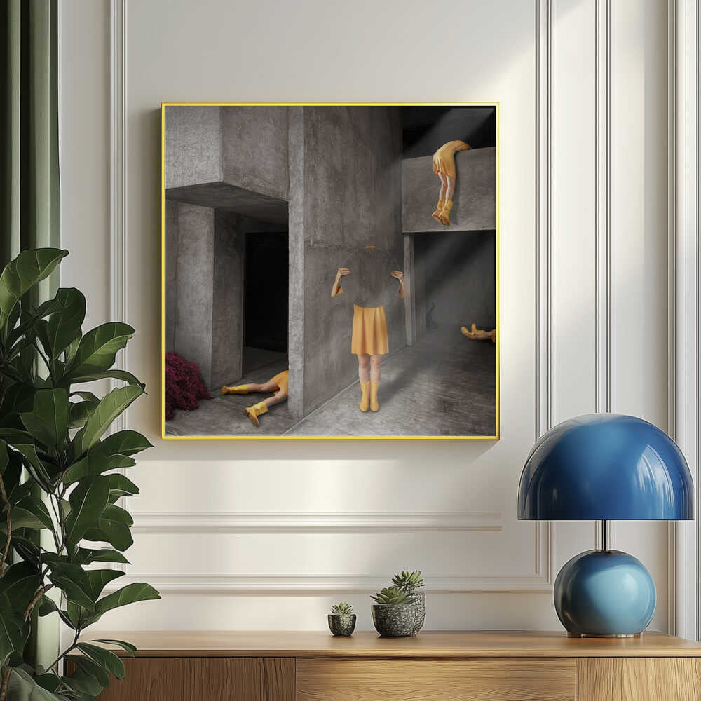 Surreal Yellow Figures